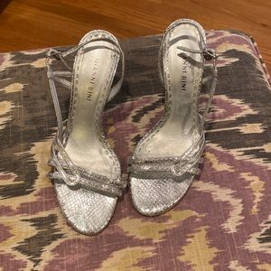 Silver sandals